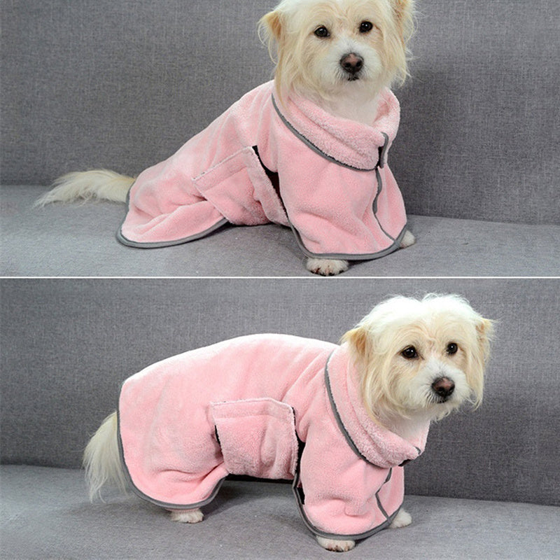 Quick-drying Pet Absorbent Towel Dog Bathrobe Pet Dog