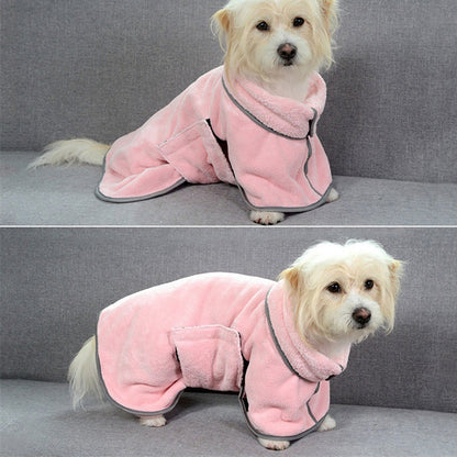 Quick-drying Pet Absorbent Towel Dog Bathrobe Pet Dog