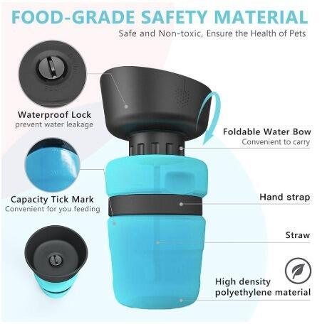Pet Outdoor Foldable Bottle 
