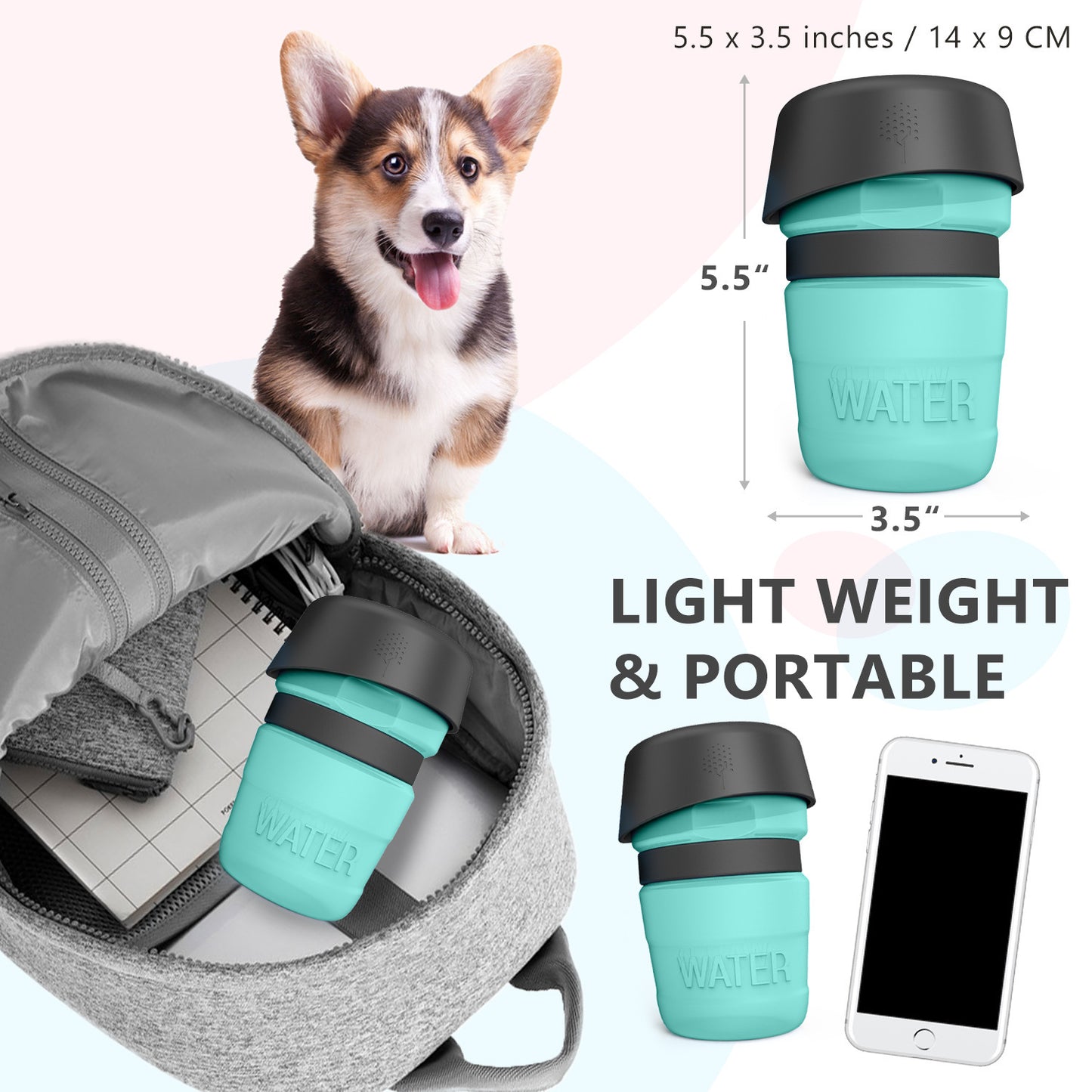Pet Outdoor Foldable Bottle 