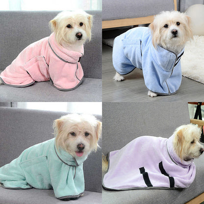 Quick-drying Pet Absorbent Towel Dog Bathrobe Pet Dog