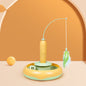 2 In 1 Pet Cat Toy With Feather For Self-play Cat Turntable Pets