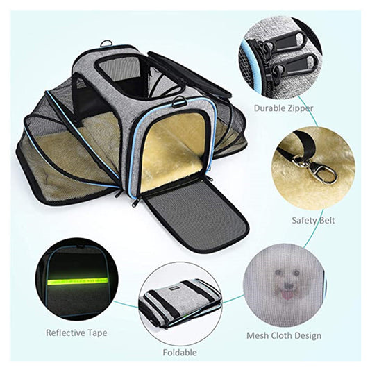 Expandable Foldable Soft Dog Carrier