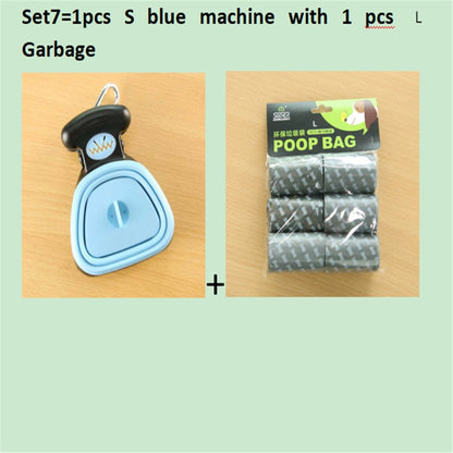 Dog Pet Travel Foldable Pooper Scooper With 1 Roll Decomposable bags