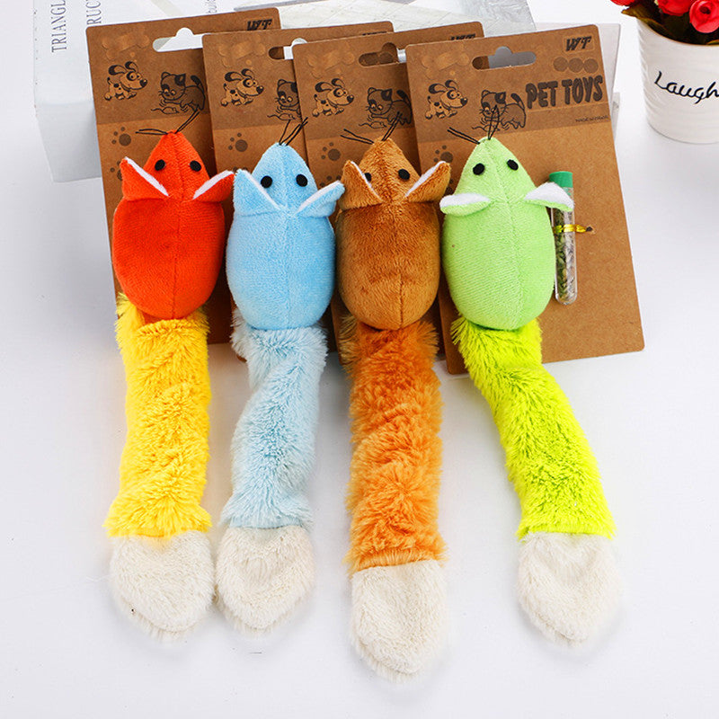 Long Tail Mouse Cat Teaster Toys Funny Pet Toys 