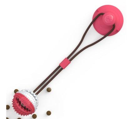 Dog Toys Silicon Suction Cup Tug Interactive Dog Ball Toy For Pet Chew
