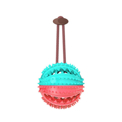 Dog Toys Silicon Suction Cup Tug Interactive Dog Ball Toy For Pet Chew