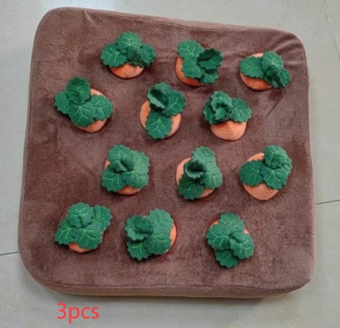 Pet Dog Toys Carrot Plush Toy Vegetable Chew Toy For Dogs  and cats