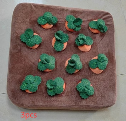 Pet Dog Toys Carrot Plush Toy Vegetable Chew Toy For Dogs  and cats