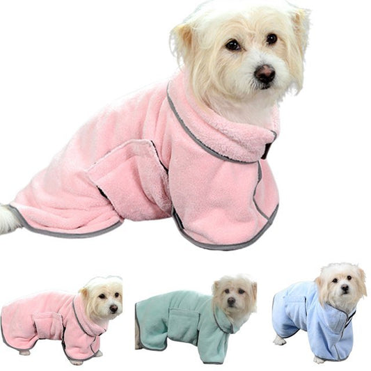 Quick-drying Pet Absorbent Towel Dog Bathrobe Pet Dog
