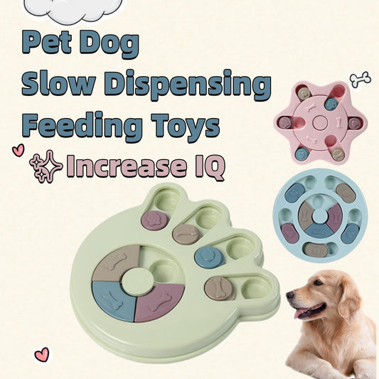 Dog Puzzle Toys Increase IQ Interactive Slow Dispensing Feed
