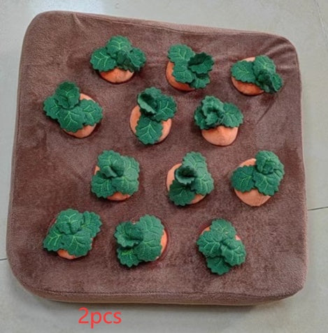 Pet Dog Toys Carrot Plush Toy Vegetable Chew Toy For Dogs  and cats