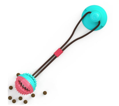 Dog Toys Silicon Suction Cup Tug Interactive Dog Ball Toy For Pet Chew