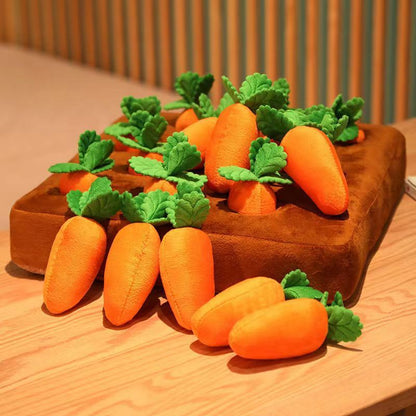 Pet Dog Toys Carrot Plush Toy Vegetable Chew Toy For Dogs  and cats
