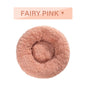 Fluffy Donut Dog Bed Warm Soft Long Plush